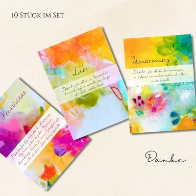 Danke-Postkarten-Set