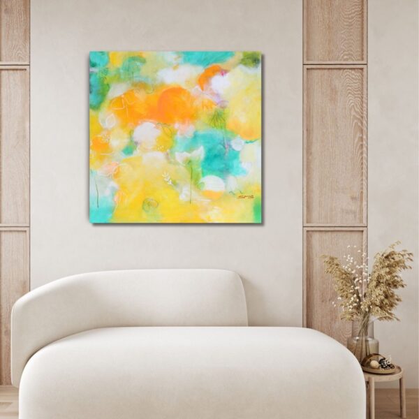 "Vergnügter Sommer" Original 80x80cm