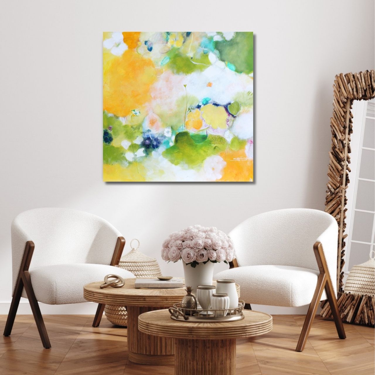 "Sommerhain" Original 80x80cm