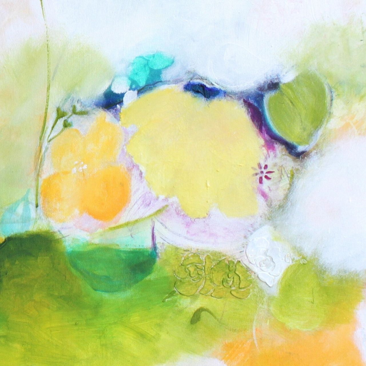 "Sommerhain" Original 80x80cm – Bild 5