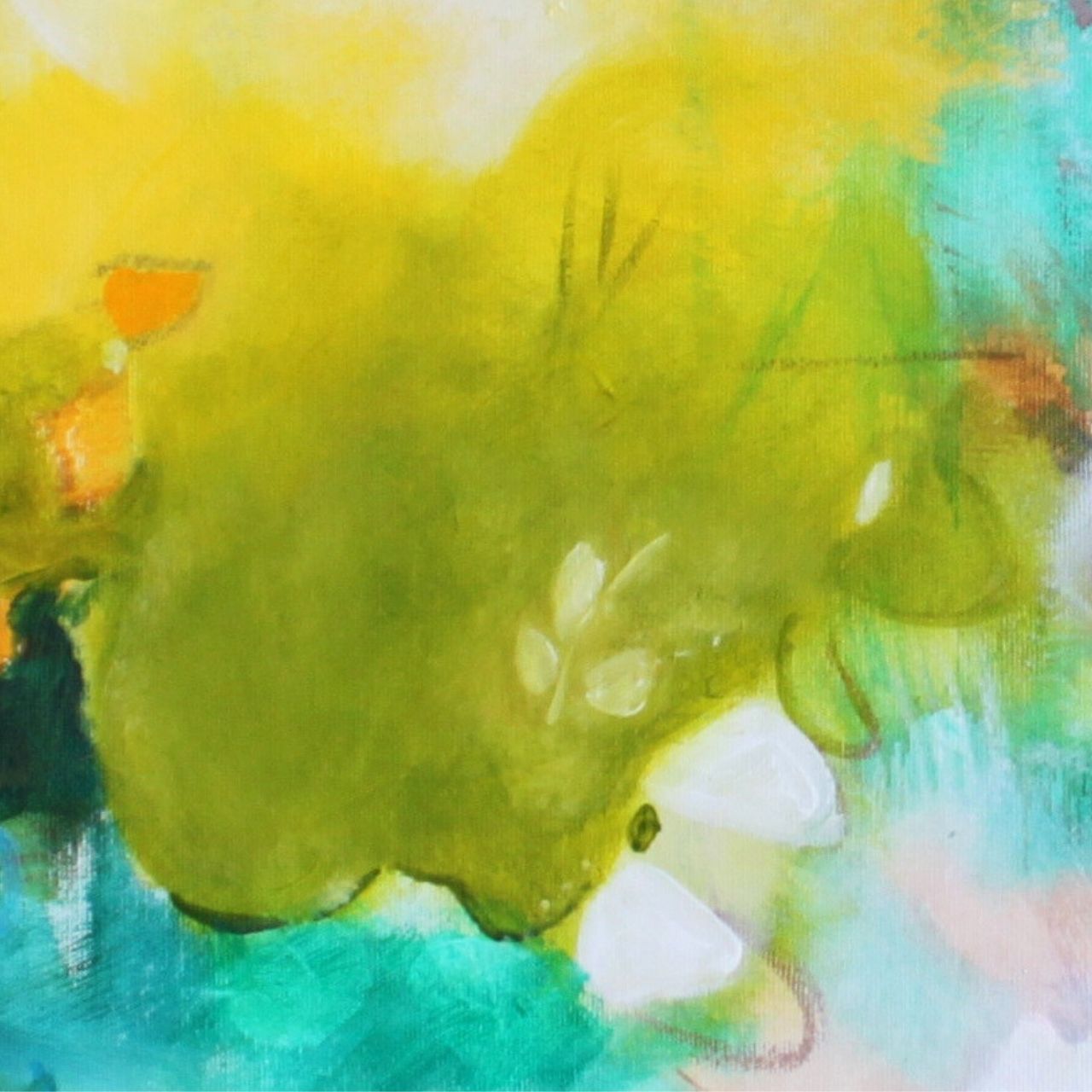 "Zwischen Moos und Magie" Original 80x80cm – Bild 4