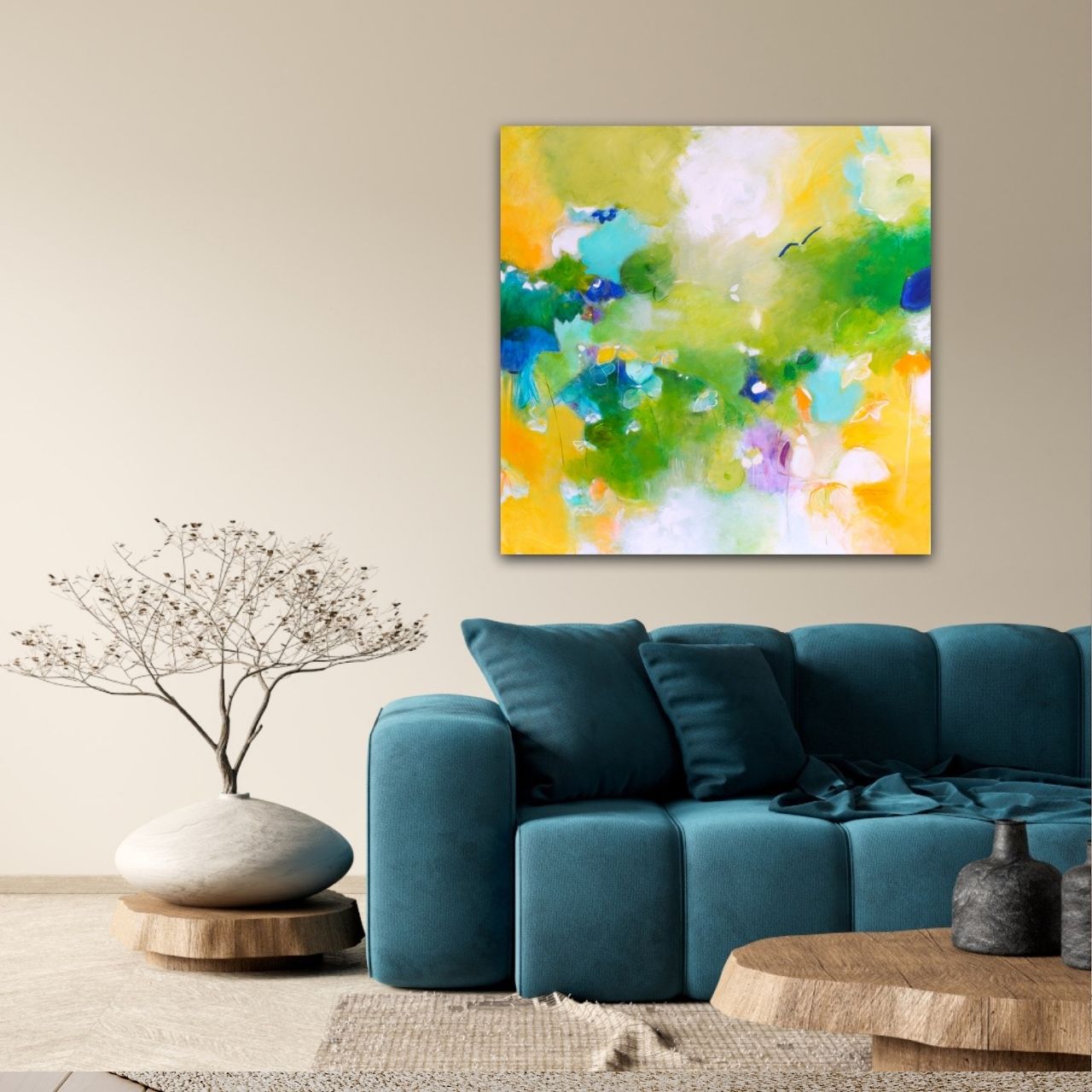 "Gesang der Sommerwiese" Original 100x100cm