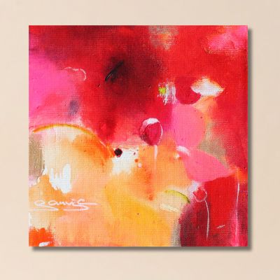 "Rubin Leuchten" Original 20x20cm