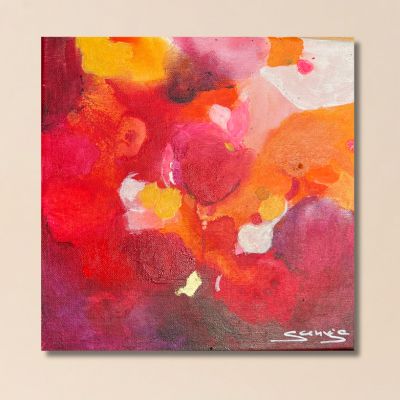 "Umarmung der Stille" Original 20x20cm