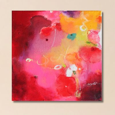 "Floral whispers " Original 20x20cm