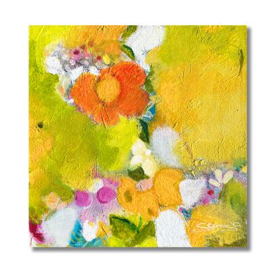 "Floral Lakshmi " Original 20x20cm