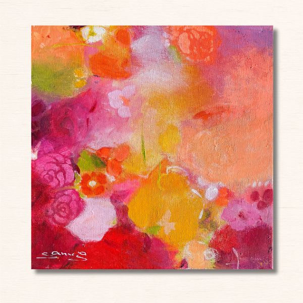 "Verspielt, versonnen " Original 20x20cm