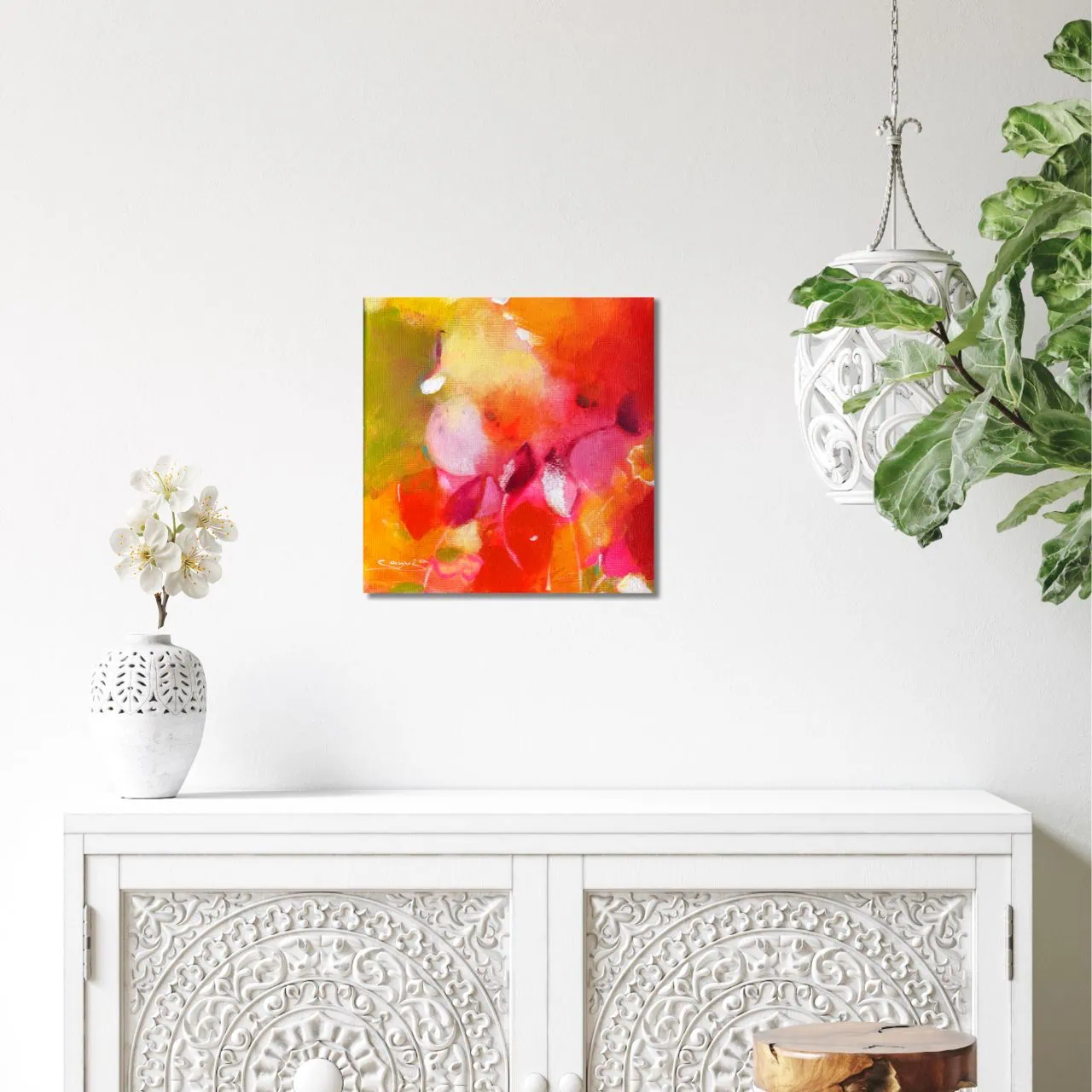 "Lichterwachen " Original 20x20cm – Bild 2