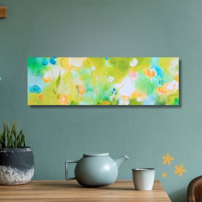 "Gräser im Sonnenlicht" Original 60x20cm