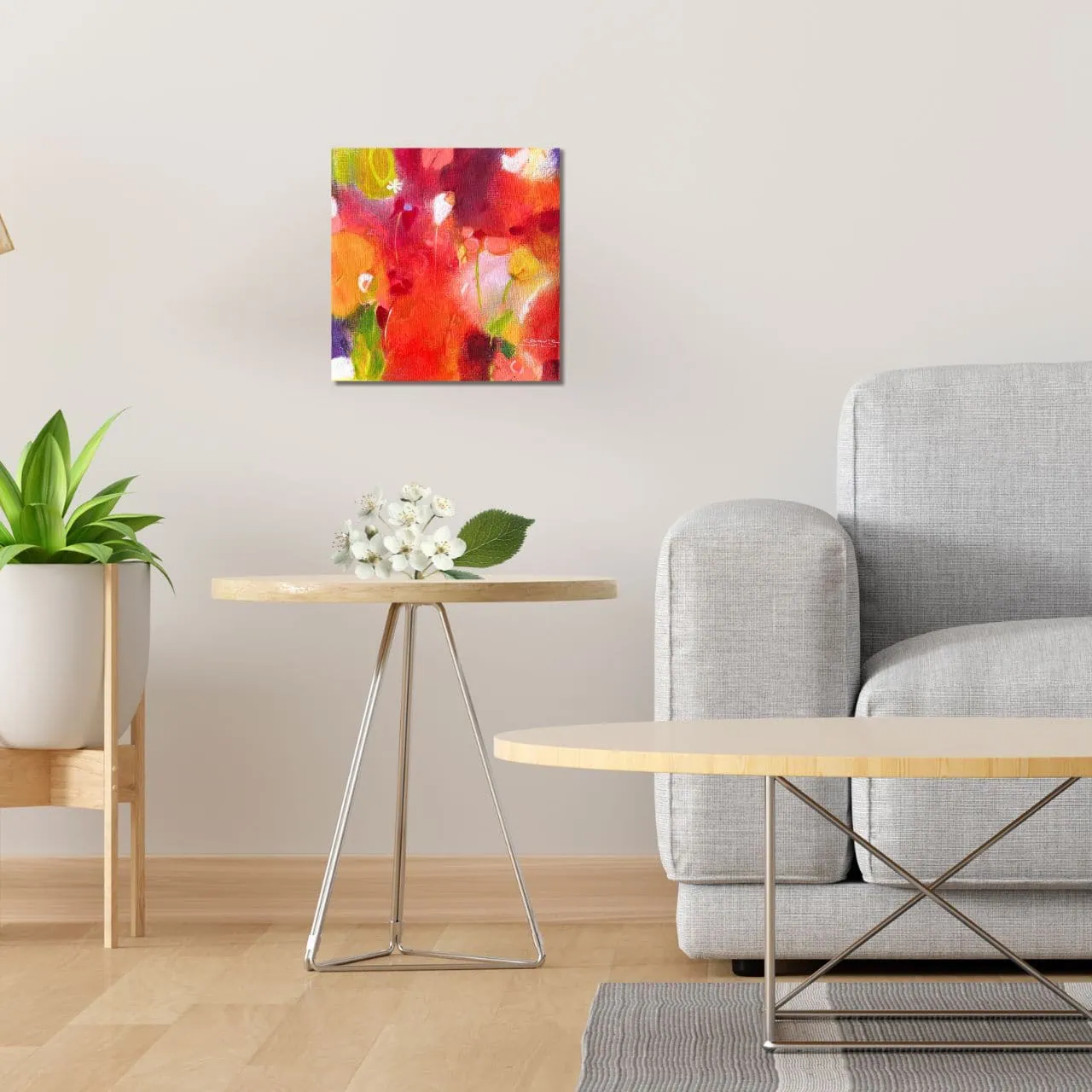 "Sommerzauber" Original 20x20cm – Bild 3