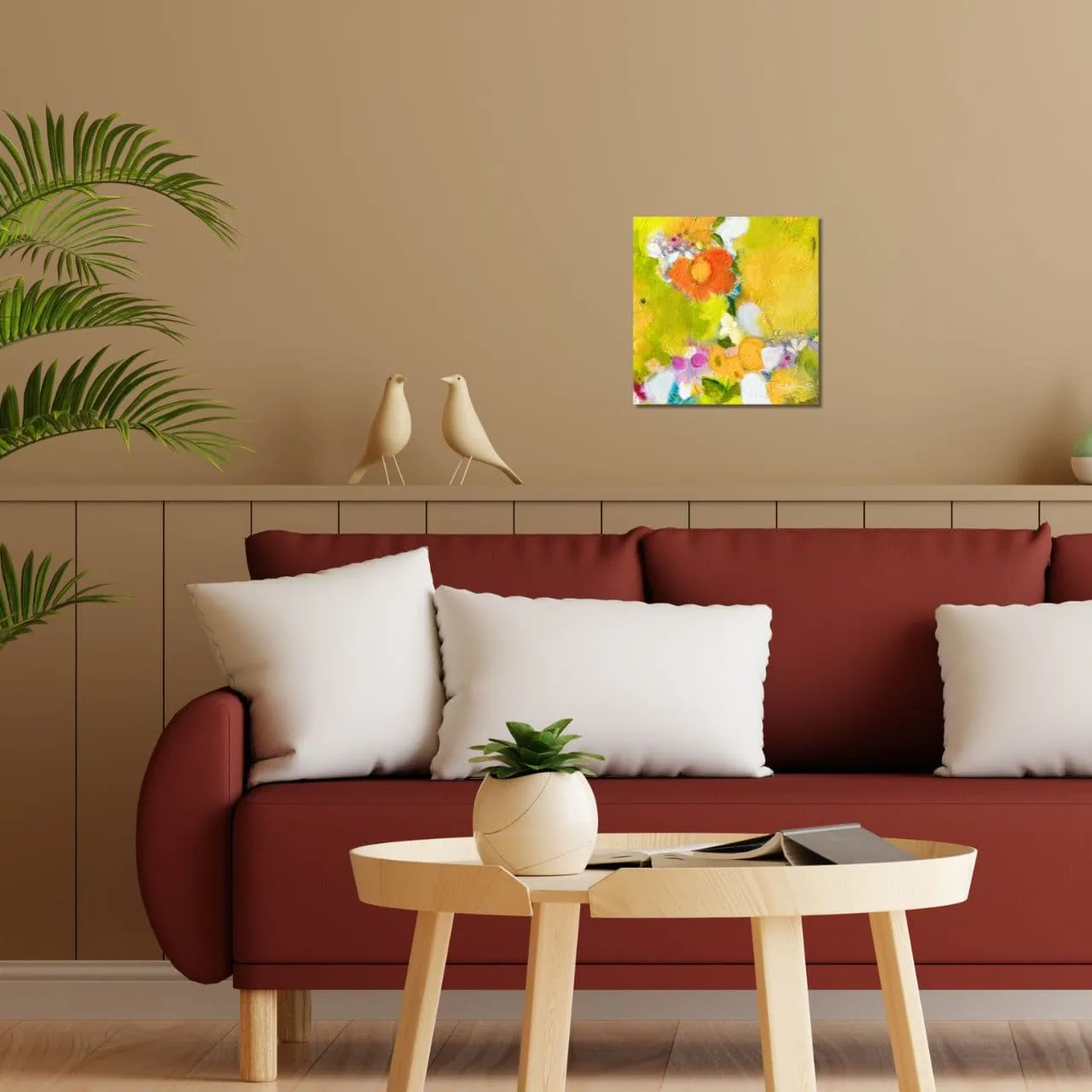 "Floral Lakshmi " Original 20x20cm – Bild 2
