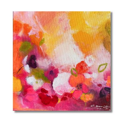 "Mieinander blühen" Original 20x20cm