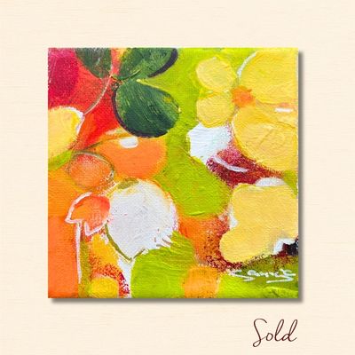 "Kleeblatt" Original 10x10cm