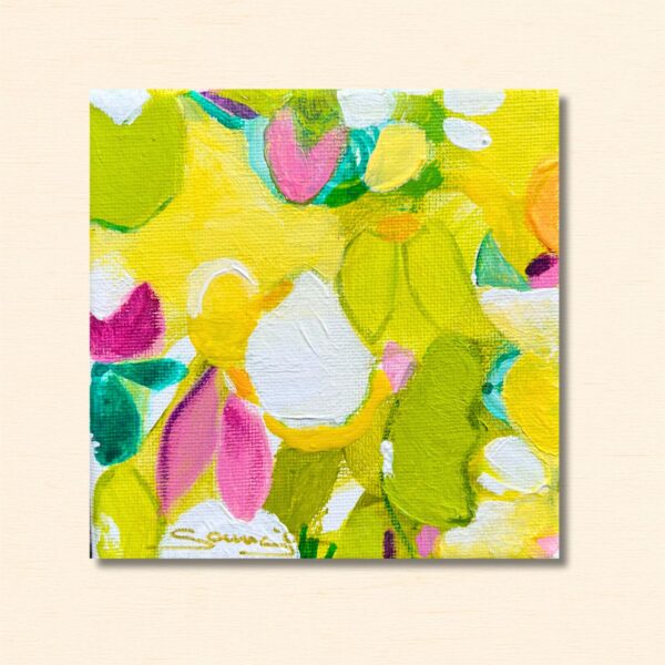 "Frühlingshüpfer 2" Original 10x10cm