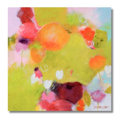 "Fruchtiges Blütenparadies" Original 70x70cm