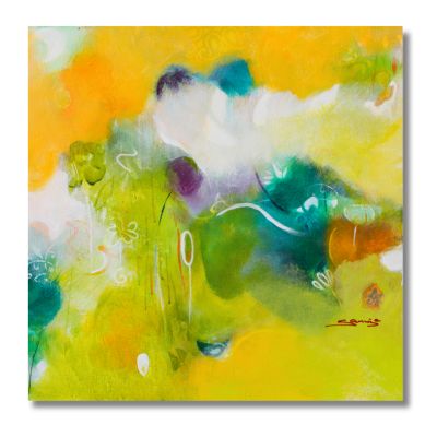 "Grüne Welten 1" Original 40x40cm