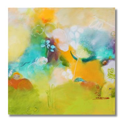 "Grüne Welten 2" Original 40x40cm